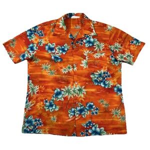 Vintage Royal Hawaiian Shirt Mens XL Tiki Aloha Floral Tropical 60s 70s Surfer